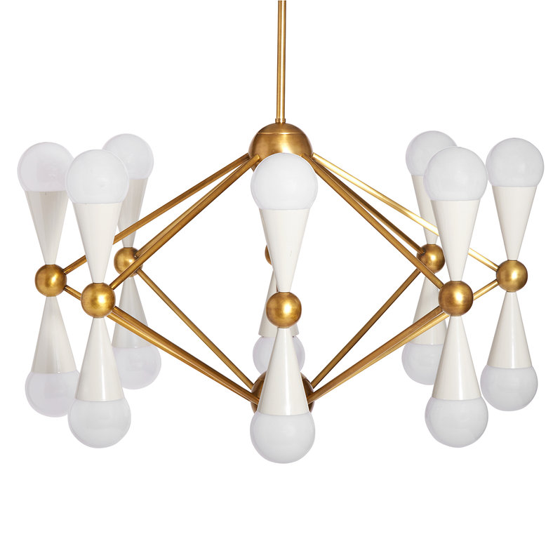 Люстра Caracas 16-Light Black фабрики JONATHAN ADLER