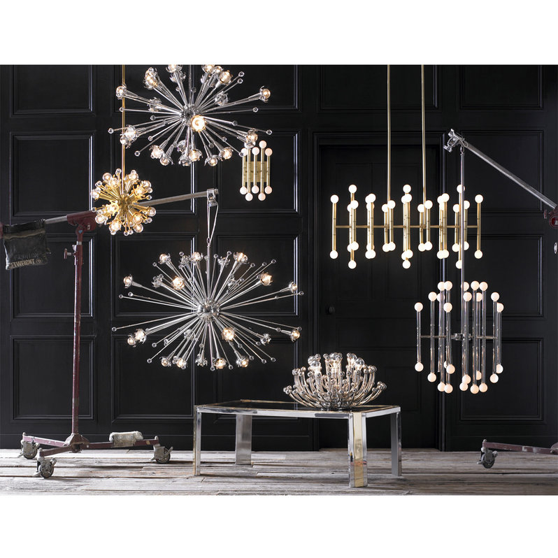 Люстра Sputnik Giant Brass фабрики JONATHAN ADLER