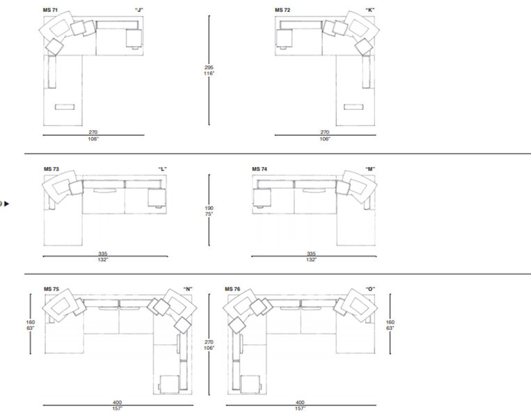 Итальянский диван MERCURY SOFT Silver Label фабрики IL LOFT