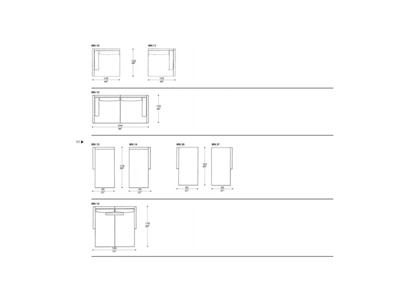 Итальянский диван Milton Line фабрики IL LOFT