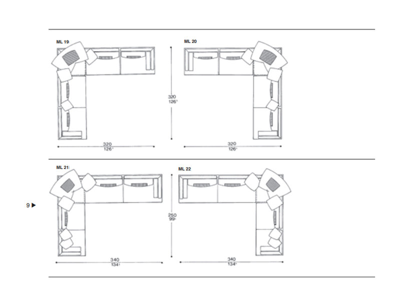 Итальянский диван Mercury Line 2016 фабрики IL LOFT