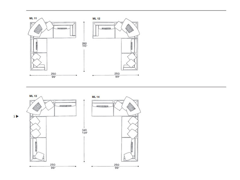 Итальянский диван Mercury Line 2016 фабрики IL LOFT