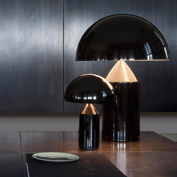 Настольная лампа Atollo Black D25 от дизайнера Vico Magistretti