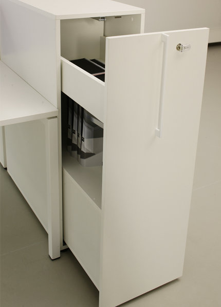 Офисный шкаф NOVA BASIC (2 отдела, высокий) фабрики Narbutas