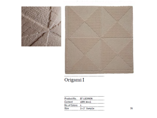 Ковер Origami I фабрики EF Rugs