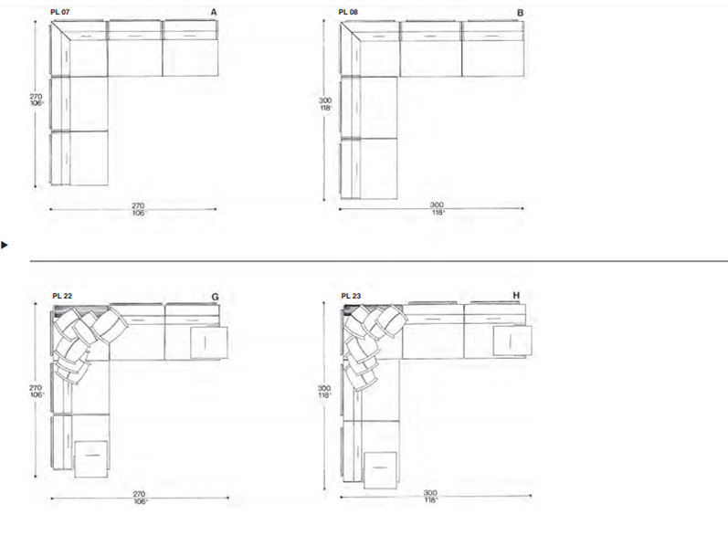 Итальянский диван Plan 01 фабрики IL LOFT