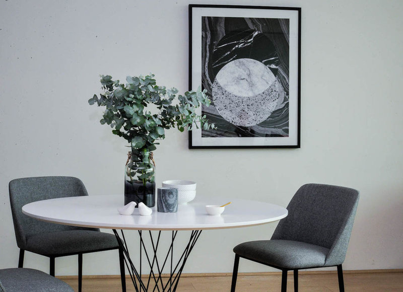 Стол Cyclone Table белый от дизайнера ISAMU NOGUCHI