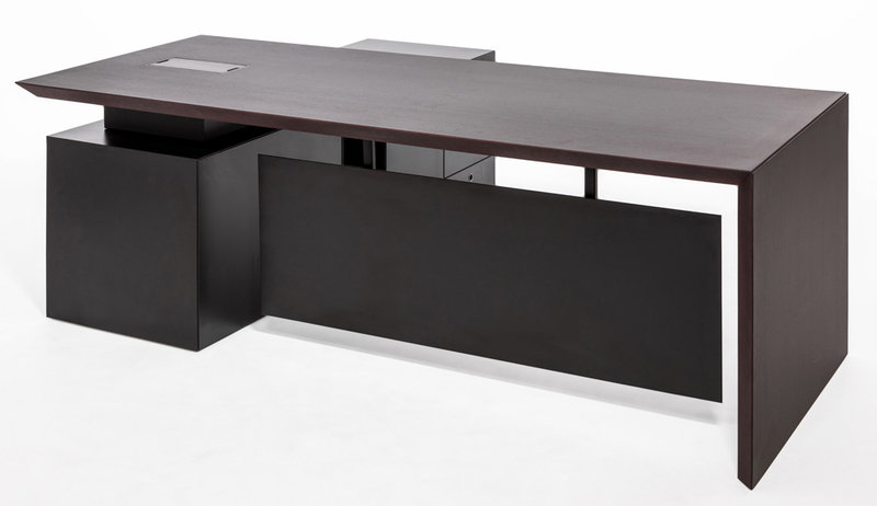 Стол руководителя MultipliCEO с панелью (дуб темный) от дизайнерской студии Profoffice