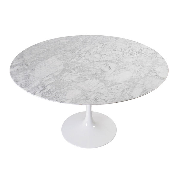 Стол Tulip Table белый мрамор D120 от дизайнера EERO SAARINEN