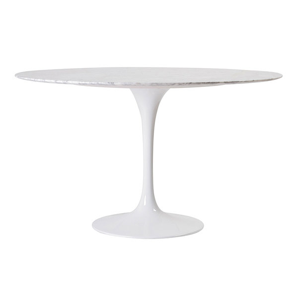 Стол Tulip Table белый мрамор D120 от дизайнера EERO SAARINEN