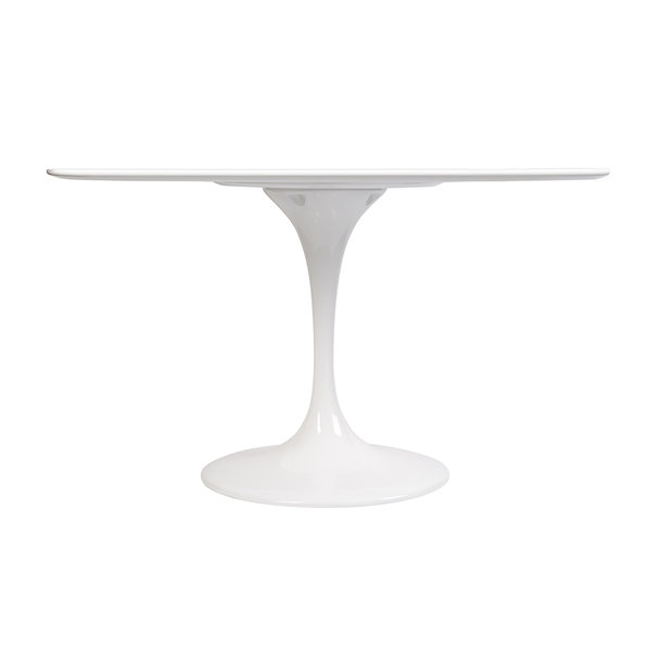 Стол Tulip Table MDF белый D120 глянцевый от дизайнера EERO SAARINEN
