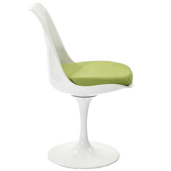 Стул Tulip Chair зеленая подушка от дизайнера EERO SAARINEN