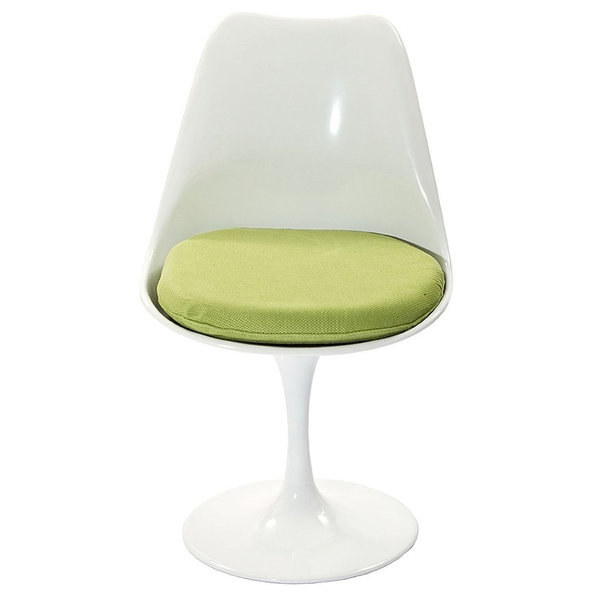 Стул Tulip Chair зеленая подушка от дизайнера EERO SAARINEN