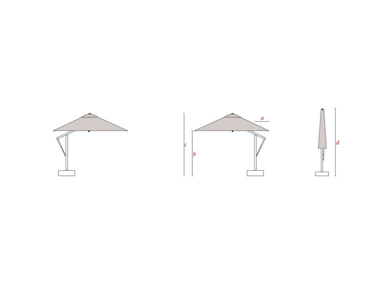 Итальянский зонт SUMMER фабрики POGGESI