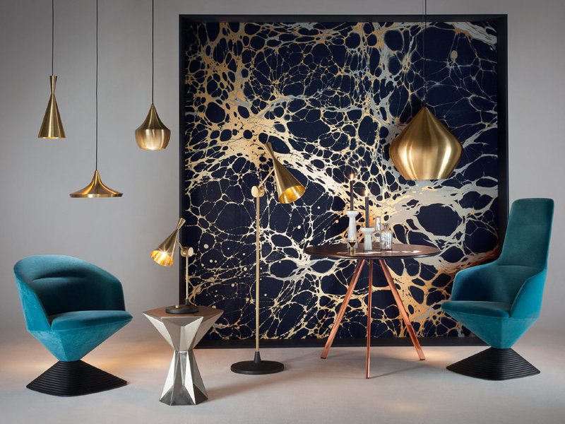 Светильник Beat Light Fat Gold от дизайнера Tom Dixon