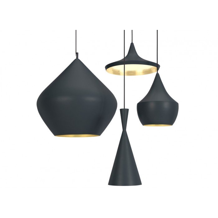 Светильник Beat Light Fat Black от дизайнера Tom Dixon