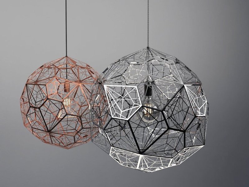 Светильник Etch Web Gold D80 от дизайнера Tom Dixon