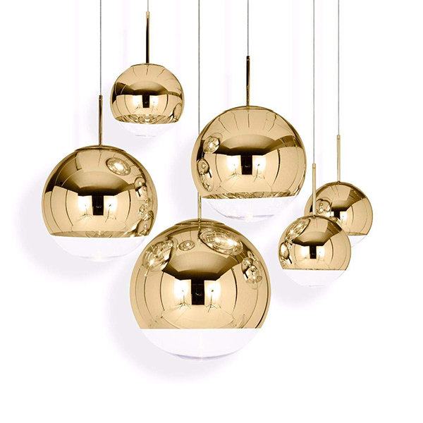 Светильник Mirror Ball Gold D20 от дизайнера Tom Dixon