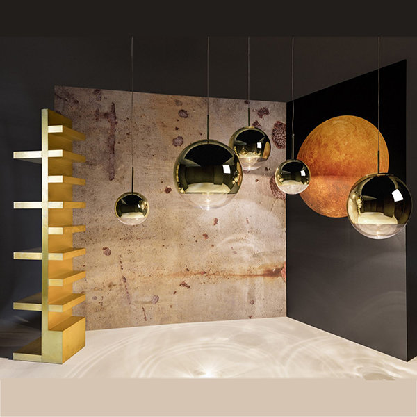 Светильник Mirror Ball Gold D15 от дизайнера Tom Dixon