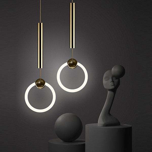 Светильник подвесной Ring Light Chrome D30 от дизайнера Lee Broom