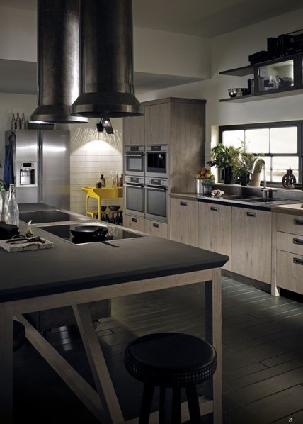 Итальянская кухня Diesel Social Kitchen 03 фабрики SCAVOLINI