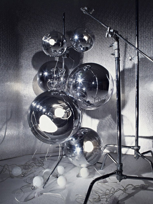 Торшер Mirror Ball Tripod Stand от дизайнера Tom Dixon