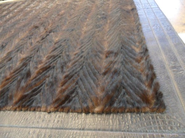 Итальянские меховые и кожаные ковры фабрики NEROCUOIO