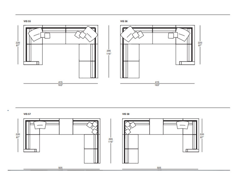 Итальянский диван MERCURY LINE 01 Silver Label фабрики IL LOFT