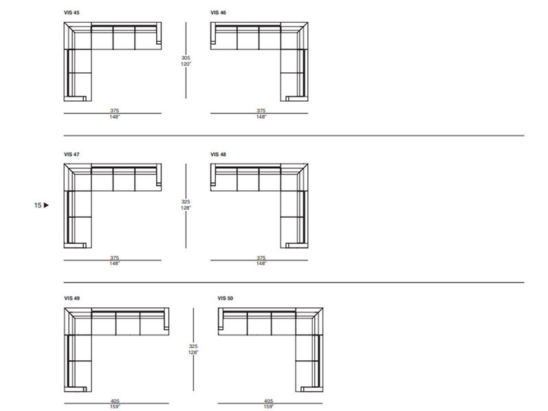 Итальянский диван VISION 03 Silver Label фабрики IL LOFT