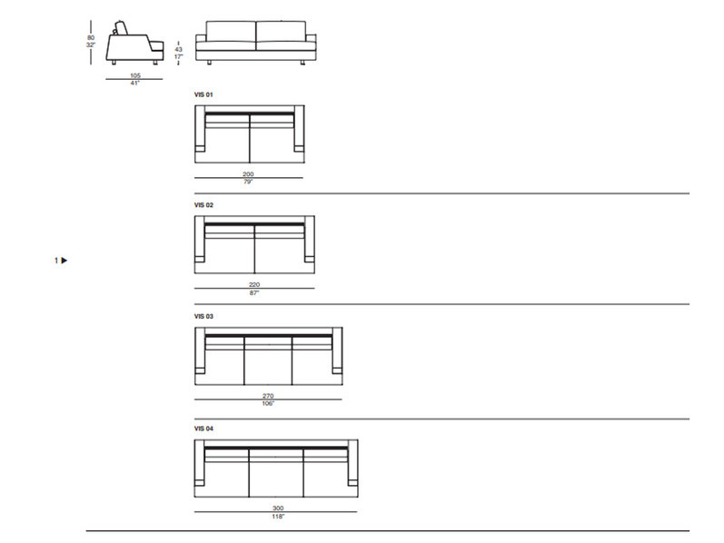 Итальянский диван VISION 01 Silver Label фабрики IL LOFT