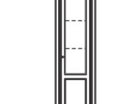 Витрина однодверная правая/левая
