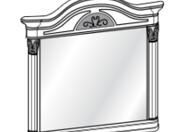 Приставное зеркало для комода