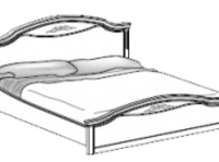 Кровать Calla 180*200 с изножьем