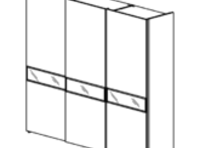 Шкаф-купе 3-дверный LINEA