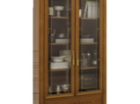 Шкаф книжный 2-х дверный двери стекло