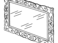 Зеркало RETRO (серебро)