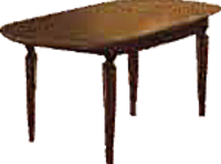 Стол овальный (c 1 вставкой)