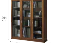Книжный шкаф 3 ств. (с деревянными полками)