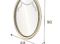 Овальное зеркало