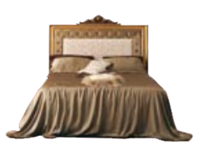 Стандартная прямоугольная кровать изголовье с короной