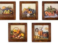  Овощи и фрукты. Комплект из 5-ти картин