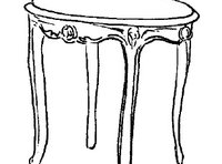 Журнальный столик боковой круглый с деревянной столешницей. 