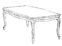 Журнальный столик центральный  прямоугольный с деревянной столешницей