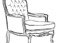 Кресло. Отделка - лак темно-серого цвета