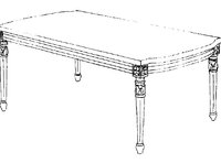 Журнальный столик центральный прямоугольный с деревянной столешницей