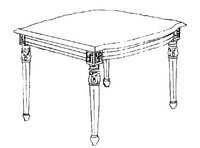 Журнальный столик боковой прямоугольный с деревянной столешницей