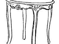 Журнальный столик боковой круглый с деревянной столешницей. Отделка - белый лак цементита