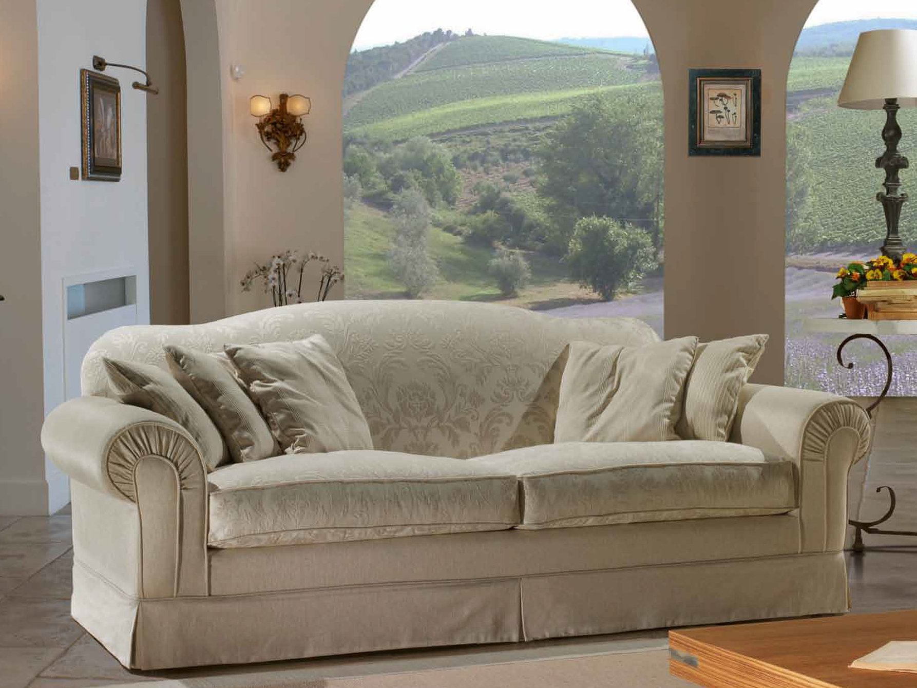 двухместный диван в стиле прованс