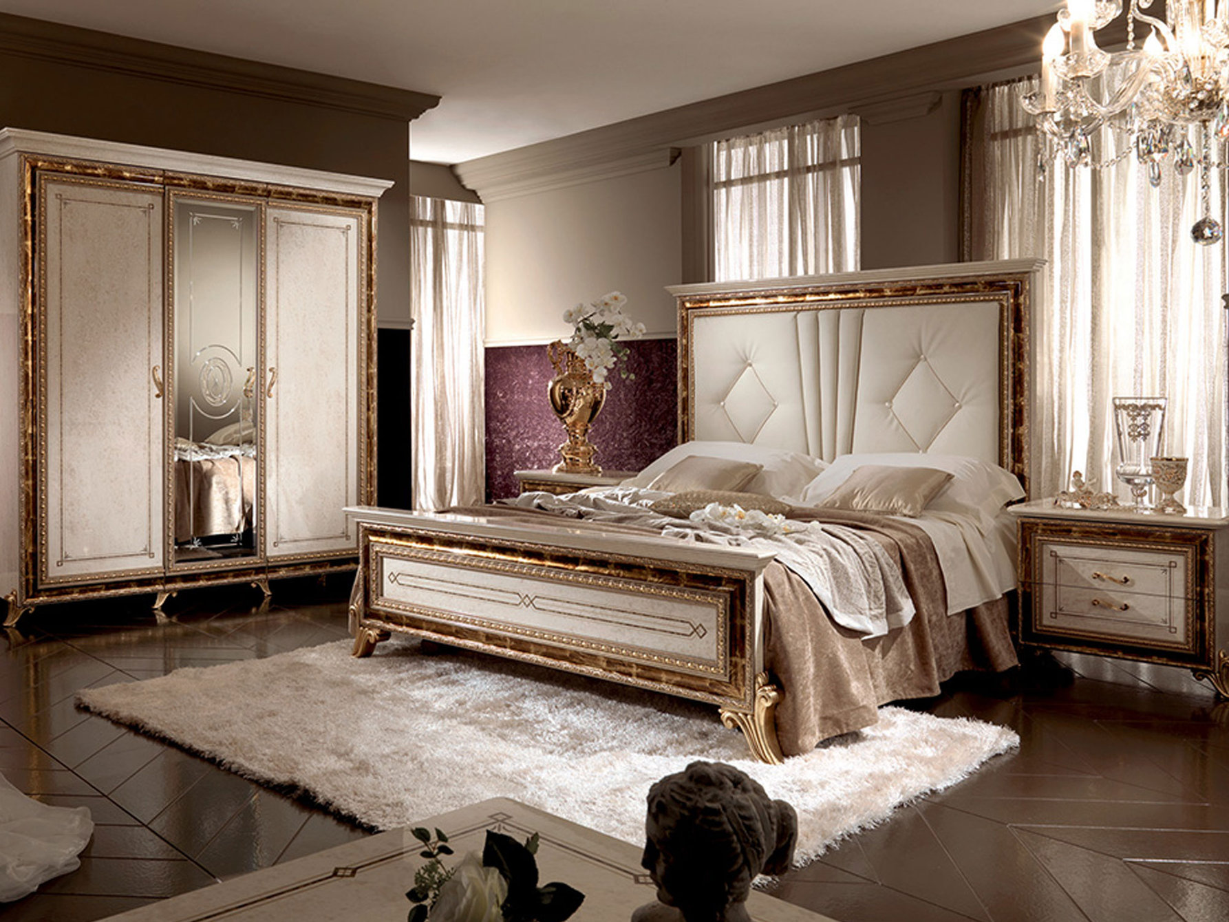 Классическая итальянская мебель для спальни