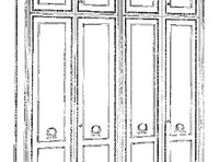 Шкаф платяной 4-х дверный Borodin